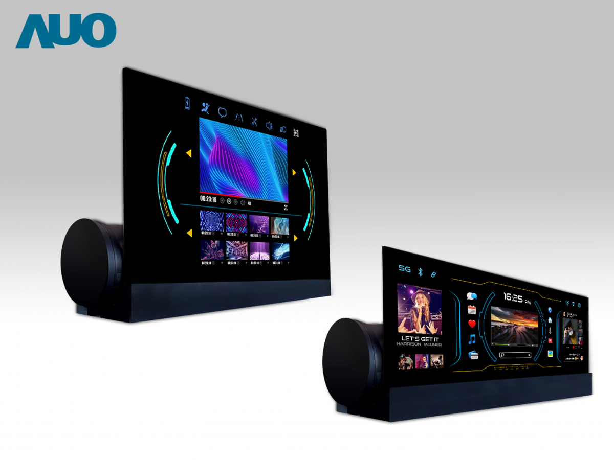 友達14.6吋可捲式Micro LED面板，導入車內資訊、影音娛樂及駕駛安全系統，翻轉智慧移動場域