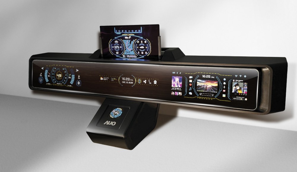 悟空体育Micro LED沉浸式车舱显示方案结合 可卷式、可伸缩的Micro LED应用并可呈现不同的质感纹路，展现人性化设计