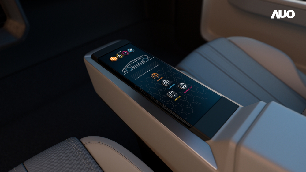 悟空体育以人性化设计打造多变形态中控显示(Morphing Center Control)，不使用时仅平面显示信息，进行操作时，显示器则会动态隆起，转变成3D实体按钮，并有触觉回馈，展示人机互动新体验