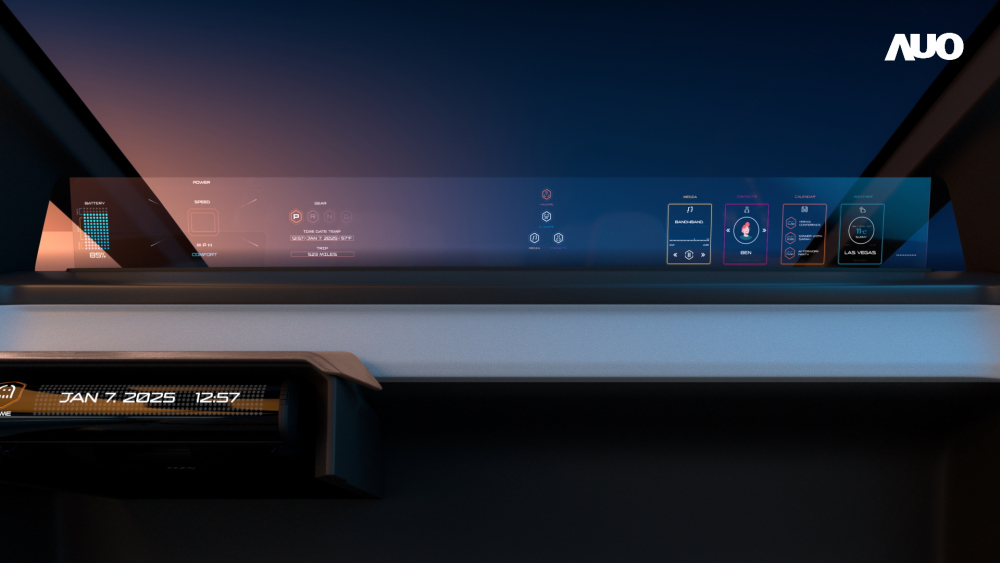 悟空体育无界透明显示接口(Horizon Image Glass)透过车运算方案整合仪表板、中控台及副驾显示器，一体式全景呈现，提供乘用者清晰的前方视野、行车必要信息与娱乐功能